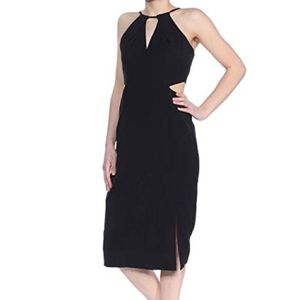 Aqua Cutout Midi Dress